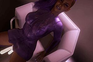 Sombra double dildo music video overwatch parody features fat curvy big tits cosplay double penetration