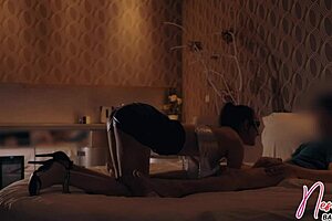 asian slut babe sucks and rides asking for rougher treatment