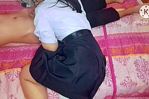 using sex toy to tease my hairy thai girlfriend. can't resist watching her squirm with every touch.