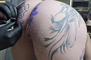 iniciando o dia com uma mudança na minha tatuagem anal 1, assfucking in public gay interracial.