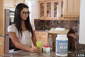 Cute Gina Valentina's First Blowbang with Five Big Cocks