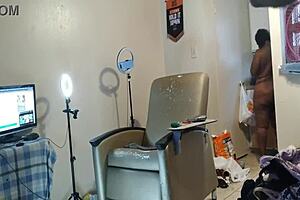 Feeling the passion with chubby granny's Mexican gilf ass and good black pussy.