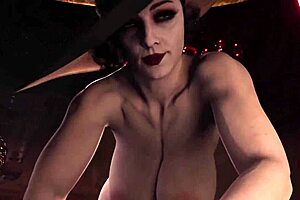 Alcina Dimitrescu Resident Evil 8 Busty Hot Milf Sex With Ethan Winter