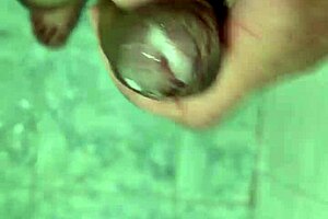 Solo shower scene with a bisexual amateur and a cute face