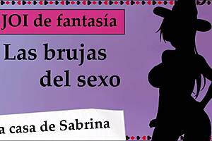 Your new mistress uses you and orders you to jerk off while watching witches of sex capitulo 9