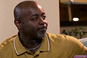 black old man meets redhead twink