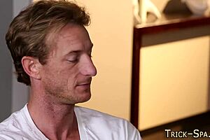 The Adorable Blonde Masseuse Gives An Erotic Facial Blowjob