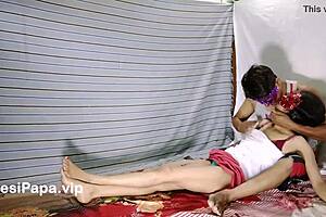 Hot homemade Asian sex video with natural tits