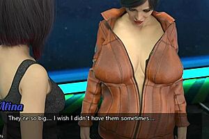 3D animated MILF space adventure with a nip slip