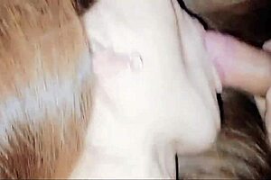 Big ass Japanese wife gives great blow job and rides like in hentai video