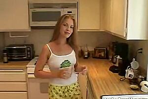 horny teen 18+ little April toys her tight pink pussy