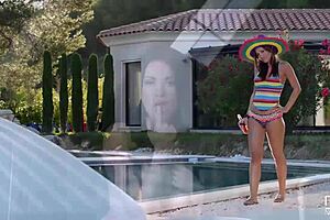 euro pornstar angelica black shows perfect pussy and asshole in glamour solo