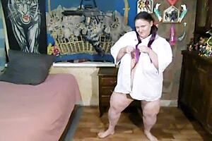 Wow, stripping and playing with my vibrator feels so good