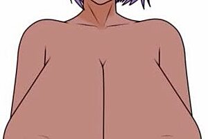 Japanese erotic artwork with big tits and fast drawing style
