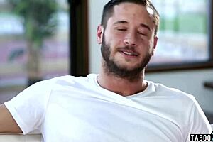 busty wife surprising husband with foursome