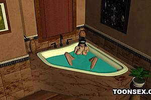 The Sexy 3D Cartoon Babe Starts With Self-Pleasure Before Moving To An Intriguing Encounter