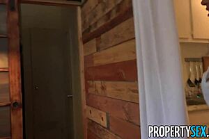 Her big natural tits impress potential client