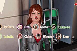 Hentai game with big tits and monster cock action