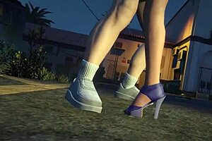 gta 5 character hires hooker in car