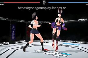 Cute Ladies In Fight Or Fuck Hentai Game