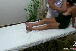 i caught my girlfriend sucking the masseur's dick during tantric massage, so emotional