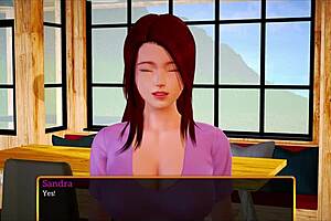 红发和黑发女孩在家自制家庭游戏中玩弄大奶大屁股