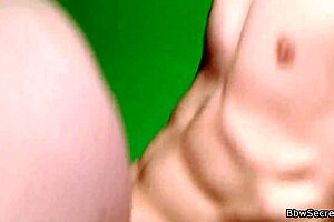 A thick and chubby girl in leggings has sex with a man who is having an affair