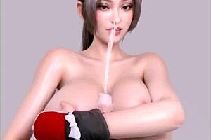 Feeling the passion in mai shiranui's titjob cosplay uncensored hentai