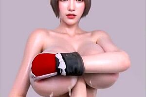 Feeling the passion in mai shiranui's titjob cosplay uncensored hentai