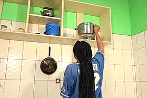 Rough anal with big tits milf