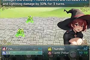 Big-breasted adventurer forms harem with virgins in cuckold rpg