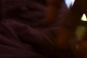 the lightskin amateur gives a close-up blowjob, sucking deep and swallowing every drop