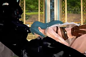 3D Hentai Demon King and Warrior Licking 😏