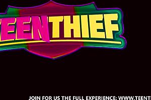 Stone hard monster cock fucking petite teen 18+ booty in cfnm roleplay foreplay