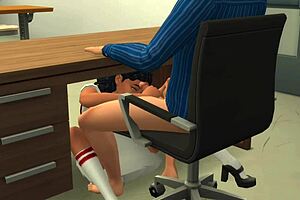 Heyy, this virgin teen 18+ bangs her male teacher for extra credit! 😏