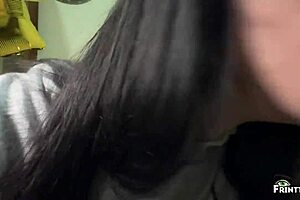 stepmom preparing for new year party stepson tore pantyhose