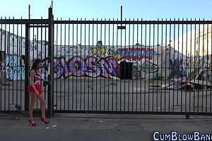 Fingered and banged hard in a gang bang scene