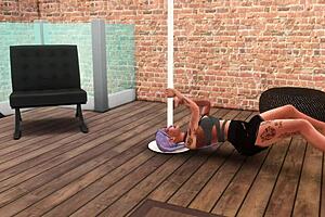 Stripper Feels Joy Sucking Multiple Creampies in Sims 4.