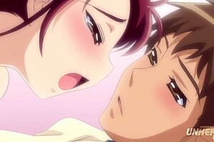 busty teen 18+s fight over a lucky man in hentai creampie scene