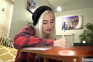 Hot blonde aria banks teen 18+ takes big dick pounding in filthy casting