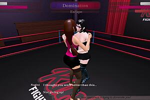 Nagini and Julia battle in kinky fight club.