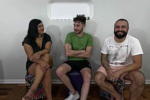 Fode cast with Nicoly Mattos and double penetration action