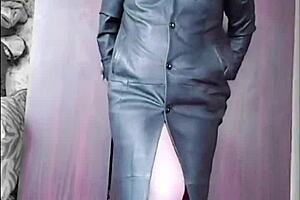 blue dress crossdresser rides cowgirl with big ass