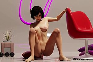 Elizabeth's wild solo anal play with toys!