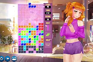 Playthrough of Japanese anime-style video game with erotic elements