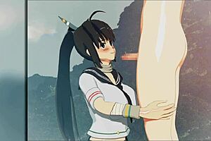 Super Yaeko engages in erotic action in 3D cartoon anime hentai gallery