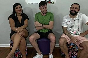 Fode cast with Nicoly Mattos and double penetration action