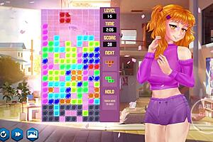 Playthrough of Japanese anime-style video game with erotic elements