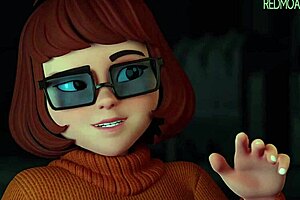 velma searches for new mysteries with blowjobs and doggystyle