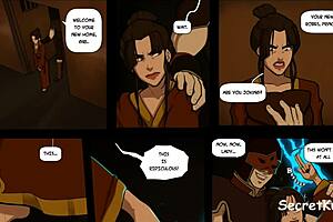 Dirty talking Azula gets double penetration in The Last Airbender